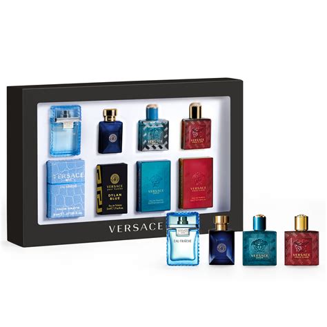 set versace perfume men|Versace men's mini gift set.